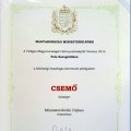 Miniszterelnöki Díjat nyert CSEMŐ! Miniszterelnöki Díjat nyert CSEMŐ!